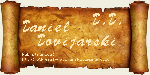 Daniel Dovijarski vizit kartica